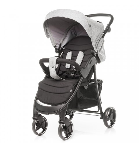 4Baby Rapid 2023 - wózek spacerowy, lekki do 22kg | Melange Grey Light
